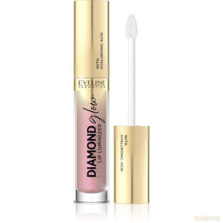 Eveline Diamond Glow Lip Luminizer Błyszczyk do ust z kwasem hialuronowym nr 08 4.5 ml