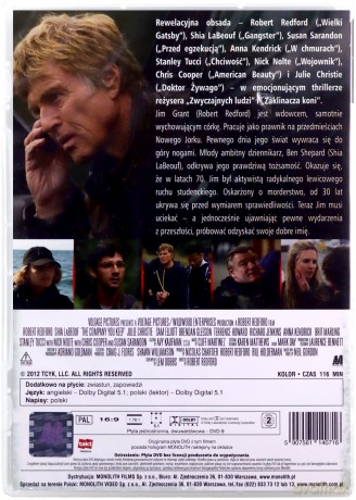 Reguła milczenia [DVD]