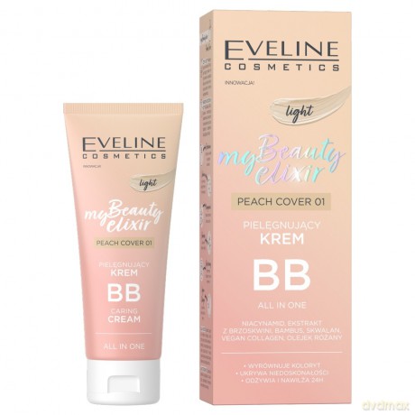 Eveline My Beauty Elixir Pielęgnujący Krem BB Peach Cover - 01 Light 30 ml