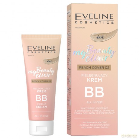 Eveline My Beauty Elixir Pielęgnujący Krem BB Peach Cover - 02 Dark 30 ml