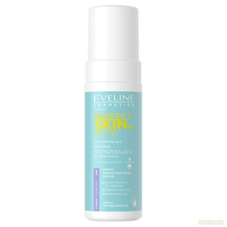 Eveline Perfect Skin.acne Mikropeelingująca Pianka oczyszczająca do mycia twarzy 150 ml
