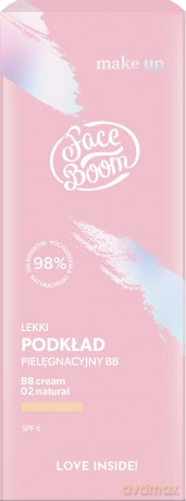 Face Boom Make-Up Lekki Podkład pielęgnacyjny BB nr 02 Natural 30g