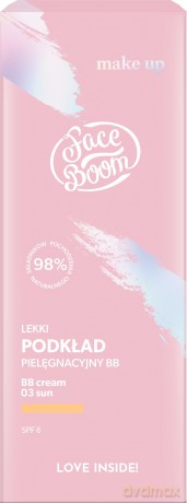 Face Boom Make-Up Lekki Podkład pielęgnacyjny BB nr 03 Sun 30g