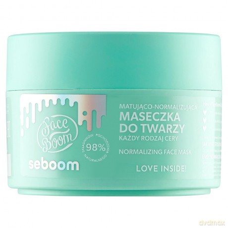 Face Boom Seboom Matująco-normalizująca Maseczka do twarzy - każdy rodzaj cery 45g