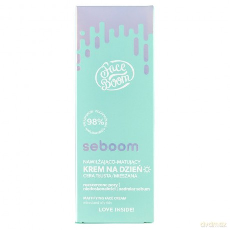 Face Boom Seboom Nawilżająco-Matujący Krem na dzień - cera tłusta i mieszana 50 ml