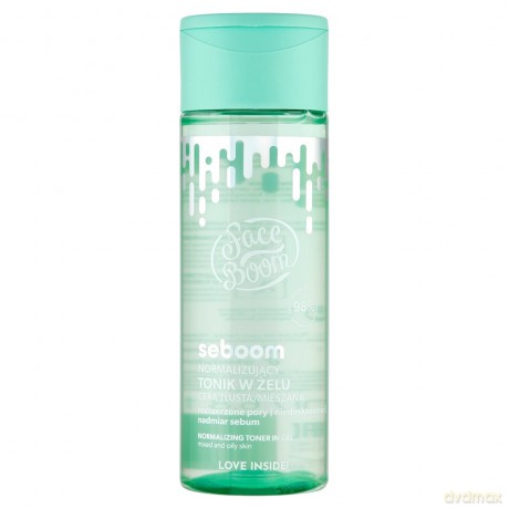 Face Boom Seboom Normalizujący Tonik w żelu - cera tłusta i mieszana 200 ml