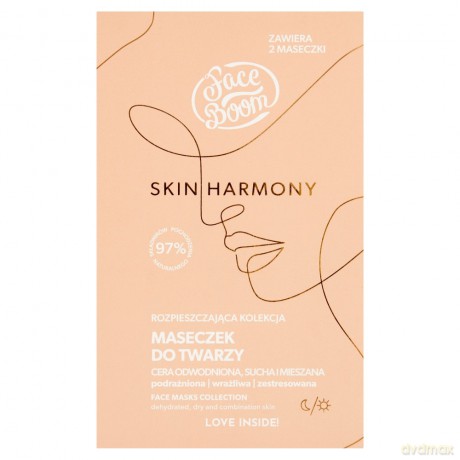Face Boom Skin Harmony Rozpieszczająca Kolekcja Maseczek do twarzy - cera odwodniona,sucha i mieszana 10g