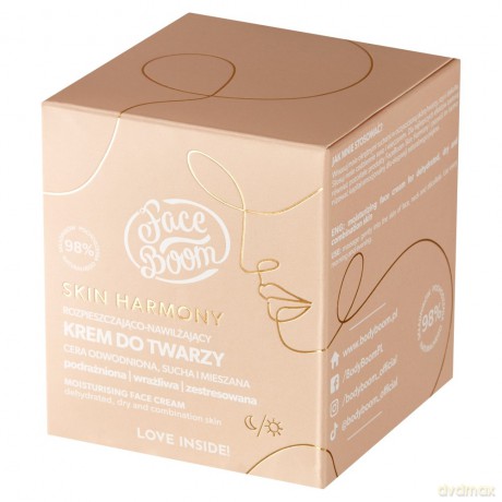 Face Boom Skin Harmony Rozpieszczająco-Nawilżający Krem do twarzy - cera odwodniona,sucha i mieszana 50 ml