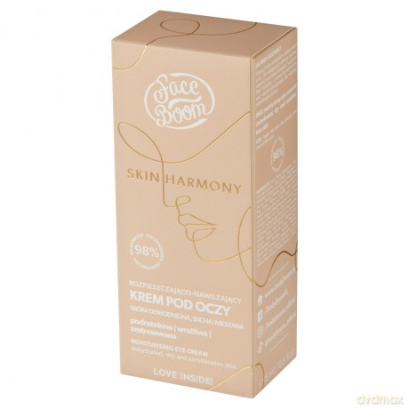 Face Boom Skin Harmony Rozpieszczająco-Nawilżający Krem pod oczy - cera odwodniona,sucha i mieszana 15 ml