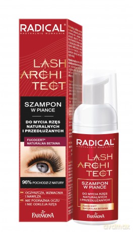 Farmona Radical Lash Architect Szampon w piance - do mycia rzęs naturalnych i przedłużanych 50 ml