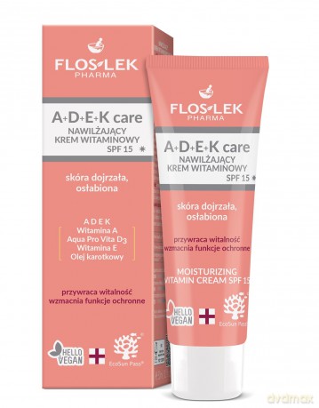FLOS A+D+E+K Care Krem nawilżający SPF15