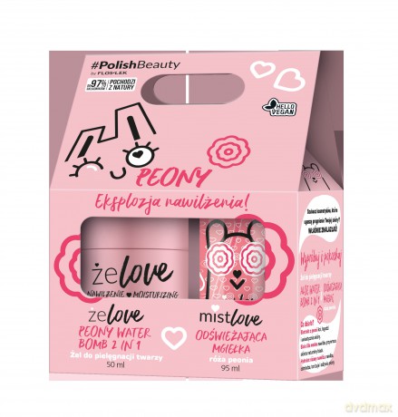 FLOS LOVE ŻELove Nawilżenie DUO(Peonia żel+mgiełka