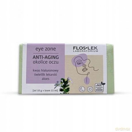 FLOS ZESTAW Anti Aging Przeciwzm.Krem +Żel ze św.