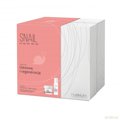 FLOS ZESTAW Snail Pro Age krem+eliksir