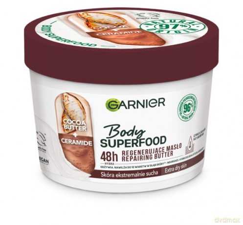 Garnier Body SuperFood Regenerujące Masło do ciała - skóra ekstremalnie sucha 380 ml
