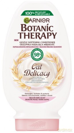 Garnier Botanic Therapy Odżywka nadająca miękkość Oat Delicacy - do delikatnych włosów i skóry głowy 200 ml