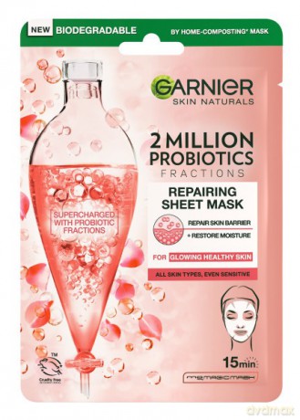 Garnier Skin Naturals Regenerująca Maska do twarzy na tkaninie 2 Million Probiotics 22g