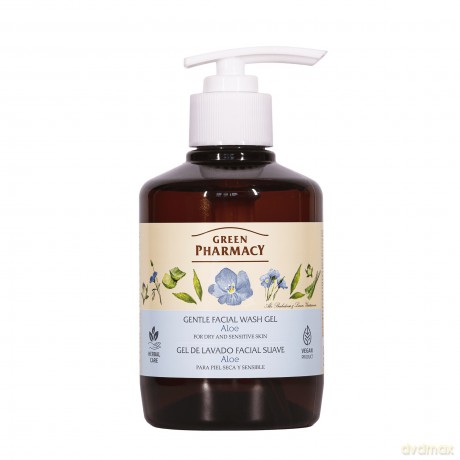 Green Pharmacy Delikatny Żel do mycia twarzy Aloe - do cery suchej i wrażliwej 270 ml
