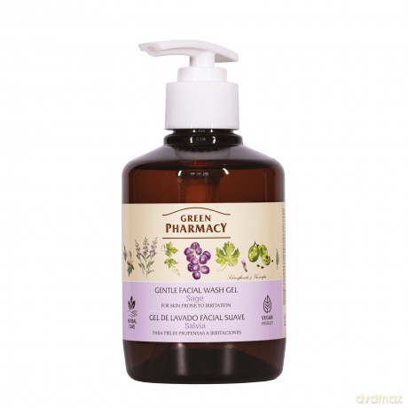 Green Pharmacy Delikatny Żel do mycia twarzy Szałwia - do cery skłonnej do podrażnień 270 ml