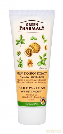 Green Pharmacy Krem do stóp kojący - przeciw pęknięciom 75 ml