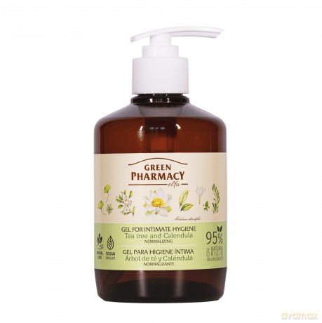 Green Pharmacy Normalizujący Żel do higieny intymnej Drzewo Herbaciane i Nagietek 370 ml