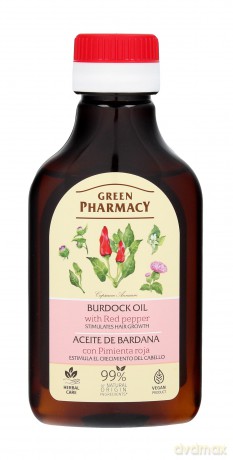 Green Pharmacy Olejek łopianowy z czerwoną papryką do skóry głowy 100 ml
