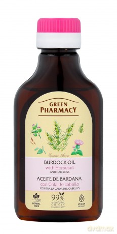 Green Pharmacy Olejek łopianowy ze Skrzypem Polnym przeciw wypadaniu włosówm 100 ml