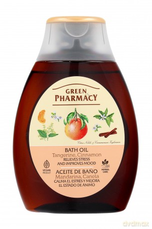 Green Pharmacy Relaksujący Olejek do kąpieli i pod prysznic - zapach Mandarynki i Cynamonu 250 ml
