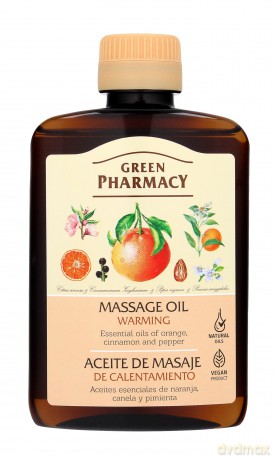 Green Pharmacy Rozgrzewający olejek do masażu ciała 200 ml