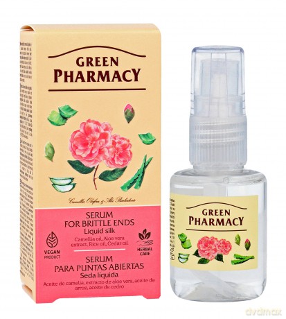 Green Pharmacy Serum na łamliwe końcówki włosów - jedwab w płynie 30 ml