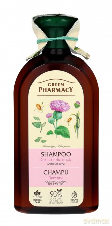 Green Pharmacy Szampon przeciw wypadaniu włosów z Łopianem - 350 ml