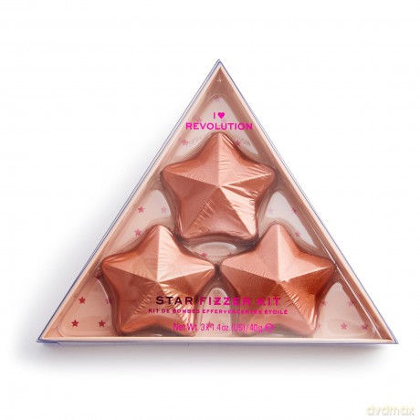 I Heart Revolution Zestaw Sól musująca do kąpieli Star Fizzer Kit 3x 40g