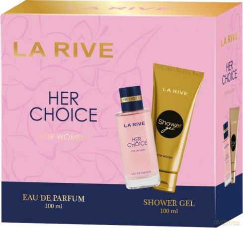 La Rive for Woman Zestaw prezentowy Her Choice (woda perfumowana 100 ml+żel pod prysznic 100 ml)