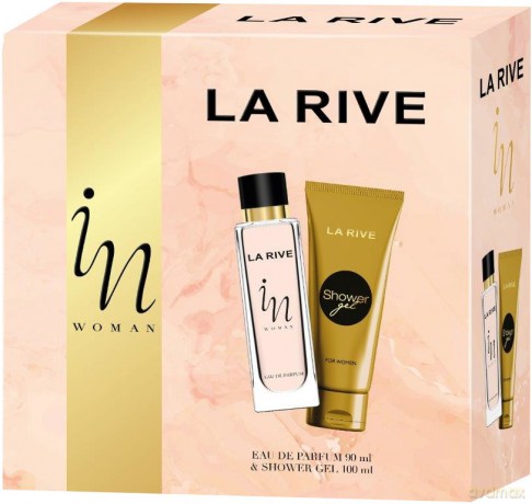 La Rive for Woman Zestaw prezentowy In Woman (woda perfumowana 90 ml+żel pod prysznic 100 ml)