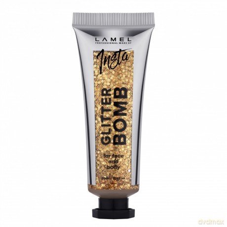 LAMEL Insta Brokat w żelu Glitter Bomb do twarzy i ciała nr 402 20 ml