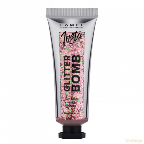 LAMEL Insta Brokat w żelu Glitter Bomb do twarzy i ciała nr 403 20 ml