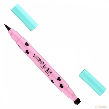 LAMEL OhMy Dwustronny Eyeliner z pieczątką w kształcie serca - Stamp Liner 1.1 ml