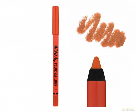 LAMEL OhMy Żelowa Kredka do oczu Color Gel Liner nr 406 - pomarańczowa 1.4g