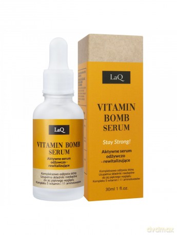 LaQ Vitamin Bomb Serum Aktywne Serum odżywczo-rewitalizujące Stay Strong! 30 ml