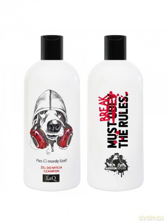 LaQ Żel do mycia i szampon do włosów 2w1 - PIES 300 ml