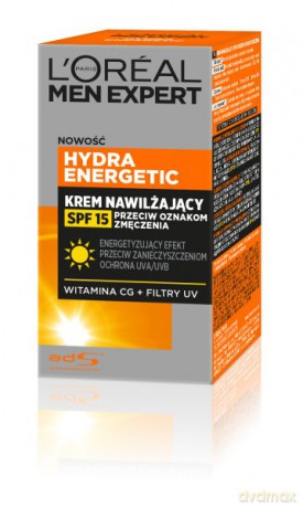Loreal Men Expert Hydra Energetic Krem nawilżający przeciw oznakom zmęczenia SPF15 50 ml