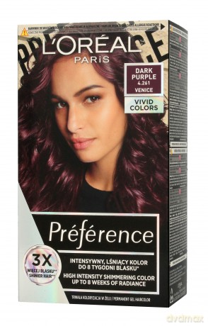Loreal Preference Vivid Colors Farba do włosów nr 4.261 Dark Purple (Venice)