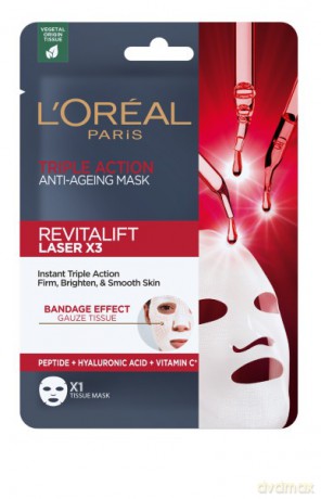 Loreal REVITALIFT LASER X3 Maska przeciwzmarszczkowa w płacie