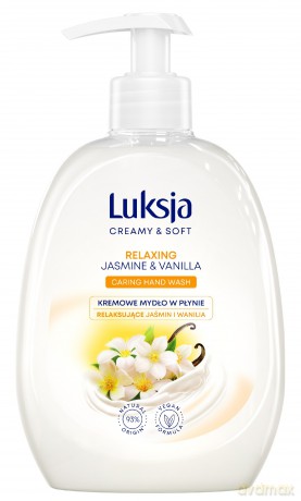 Luksja Creamy & Soft Relaksujące Kremowe Mydło w płynie Jaśmin i Wanilia 500 ml