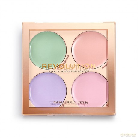 Makeup Revolution Paleta kolorowych korektorów Matte Base Correcor Kit