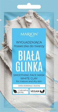 Marion Wygładzająca Maseczka do twarzy - Biała Glinka 8 ml