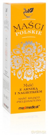 MaxMedical Maści Polskie - Kojąco Pielęgnacyjna Maść z Arniką i Nagietkiem 100 ml