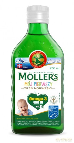MOLLER`S Tran norweski "Mój pierwszy" - suplement diety 250 ml
