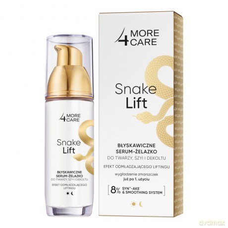 More4Care Snake Lift Błyskawiczne Serum-żelazko do twarzy,szyi i dekoltu 35 ml