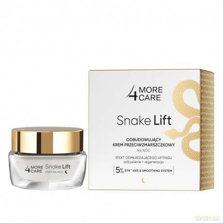 More4Care Snake Lift Odbudowujący Krem przeciwzmarszczkowy na noc 50 ml